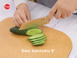 Dao Santoku nhỏ 5" iMat cán thép