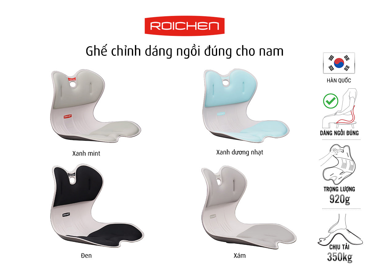 Ghế Chỉnh Dáng Ngồi Đúng Roichen cho Nam