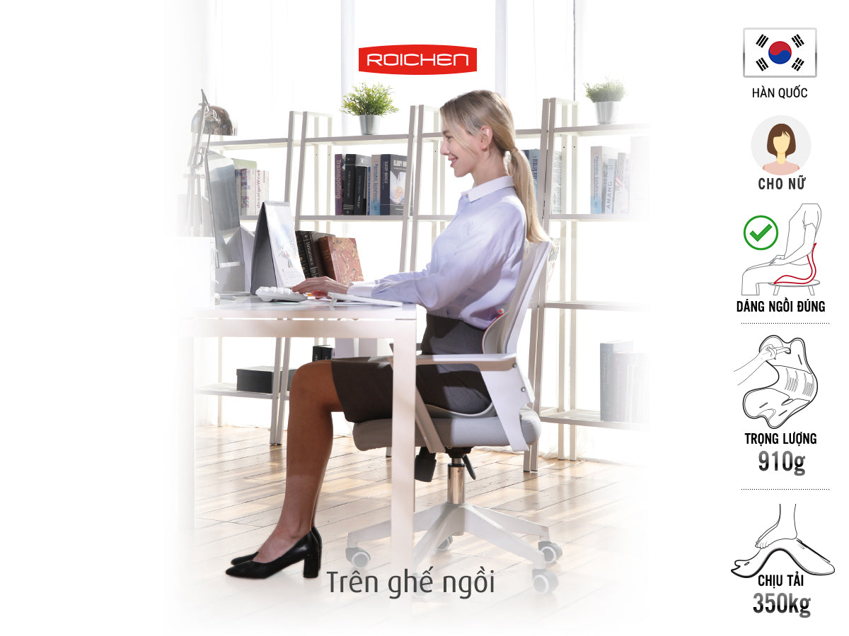 Combo Ghế chỉnh dáng ngồi đúng gia đình Roichen
