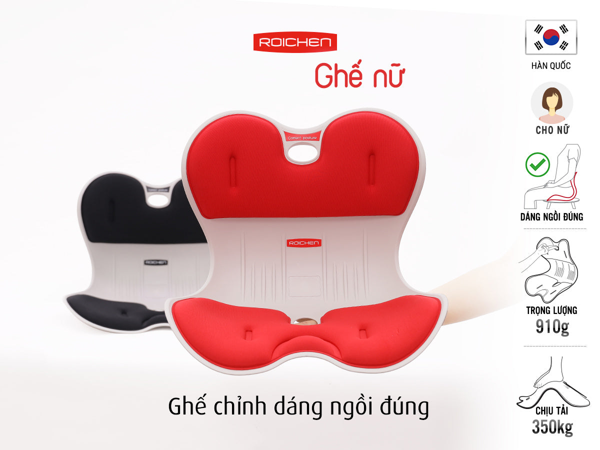 Combo Ghế chỉnh dáng ngồi đúng nam nữ