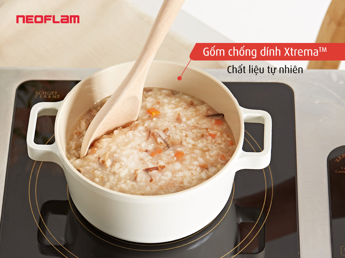 Nồi Fika Hàn Quốc, tráng gốm chống dính, đáy từ