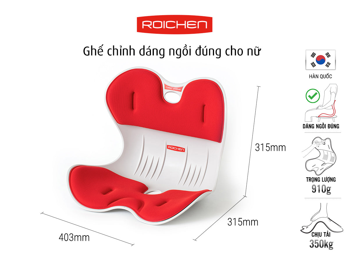 Combo Ghế chỉnh dáng ngồi đúng nam nữ