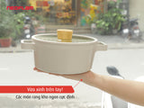 Nồi Fika Hàn Quốc, tráng gốm chống dính, đáy từ