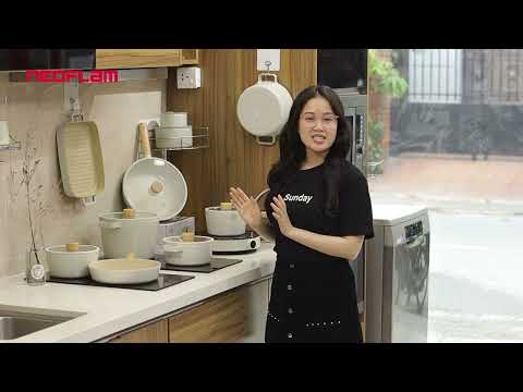 Nồi Fika Hàn Quốc, tráng gốm chống dính, đáy từ
