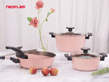 Bộ 4 nồi chảo Reverse hồng