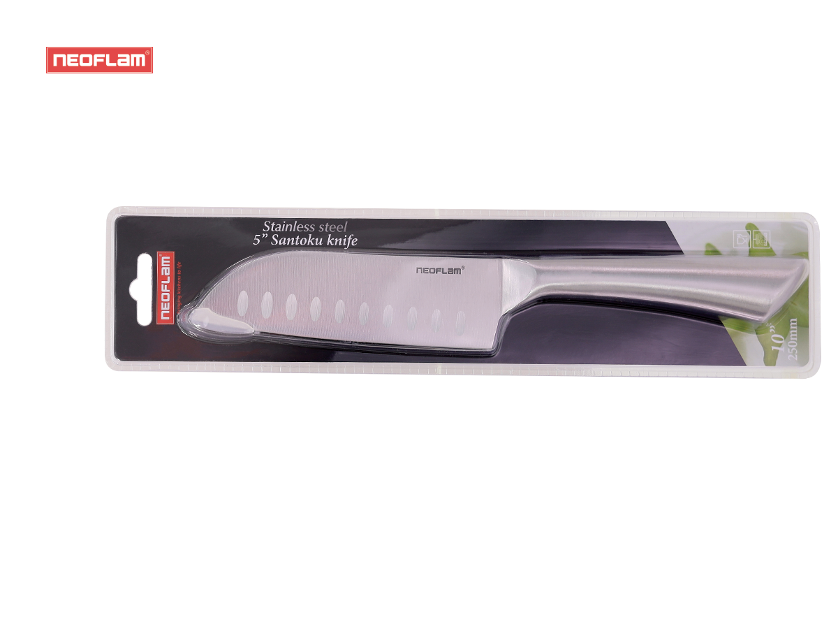 Dao Santoku nhỏ 5" iMat cán thép